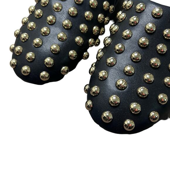 A NEW DAY Channing Slip On Mule Flats Studded Jet Black - Picture 4 of 5